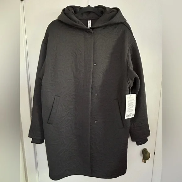 Lululemon Athletica packable jacquard knit wrap Hooded Coat - Picture 1 of 9